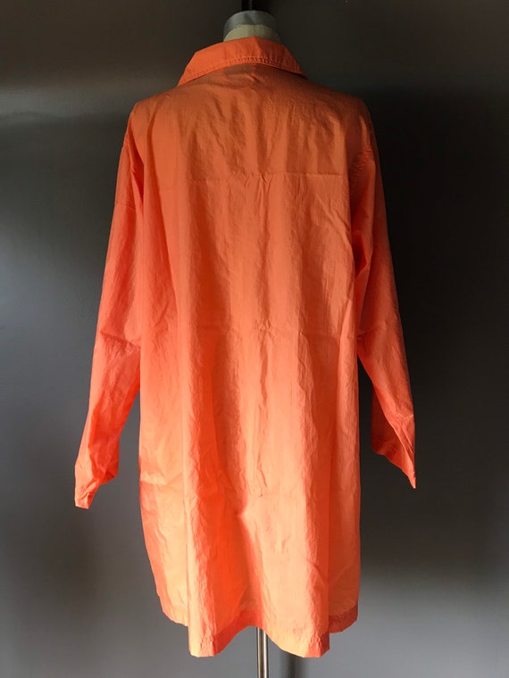 Vtg 90s Diane Von Furstenberg Orange Windbreaker … - image 3