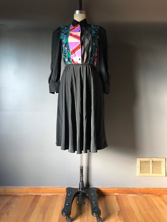 Vtg 80s Silk Dress / Lim Ying Ying