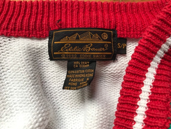 Vtg 90s Eddie Bauer Golf Cardigan / Novelty Sweat… - image 6