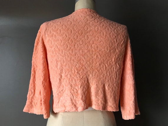 Vtg 50s Crop Bed Jacket - image 2