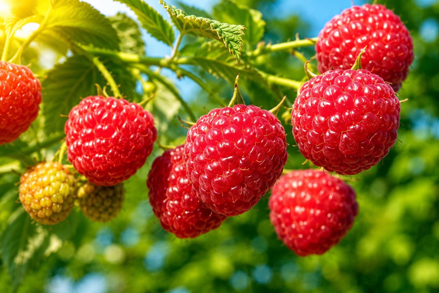 Gmo Raspberries 100 Raspberry Seeds Rubus Idaeus Sweet Berry Fruit Seeds Garden Plant ...