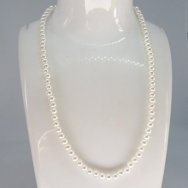 collier de perles blanches bijou pour femme fille
