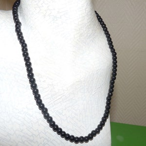 ブラックオニキスネックレス 宝石ビーズジュエリー 男性用 女性用 Etsy で販売中