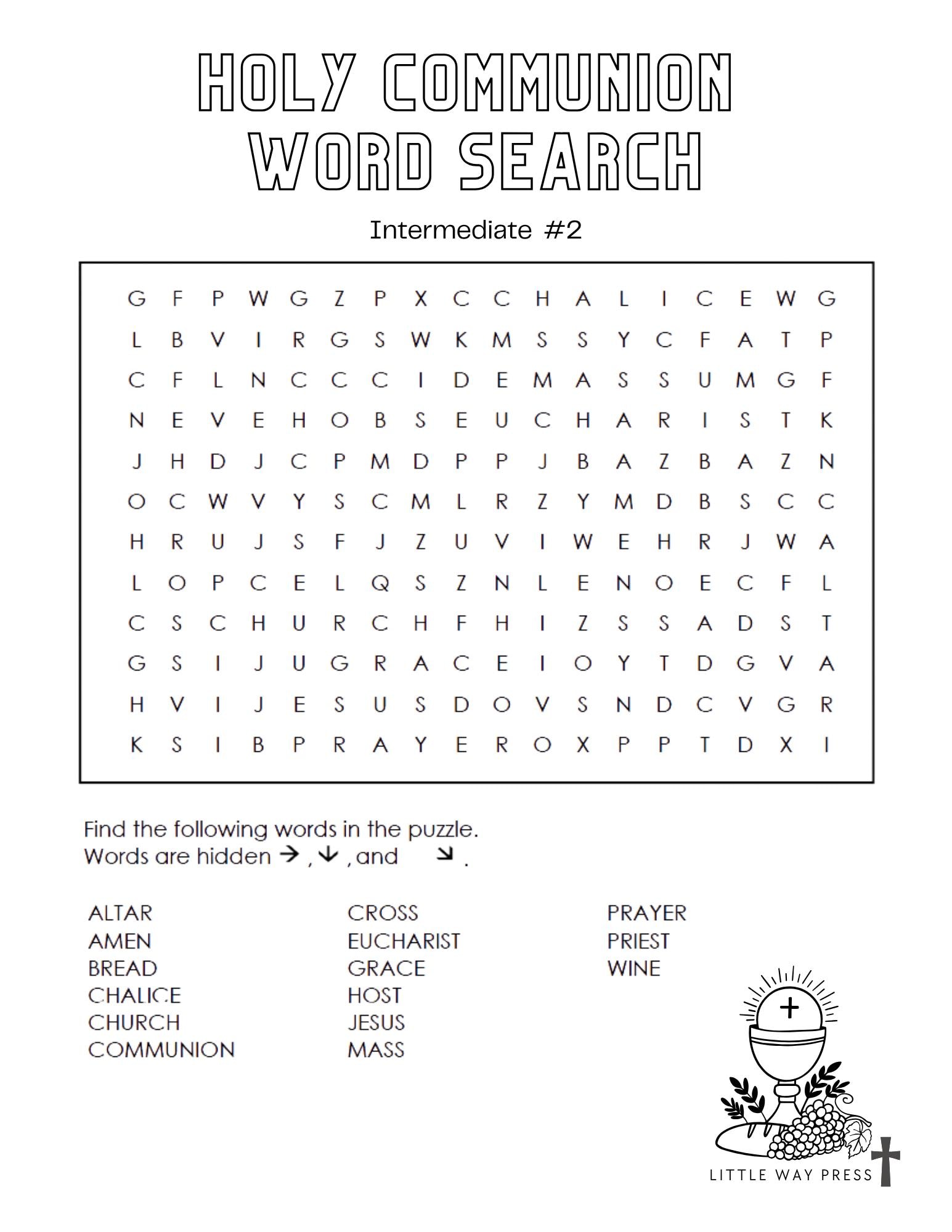 Catholic Quiet Mass Activity Book Kids 5–7 Printable PDF Communion ...