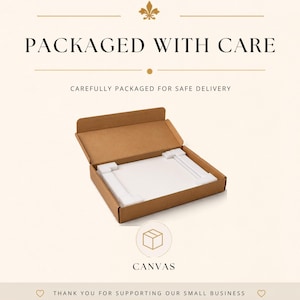Divine Mercy artwork carefully packaged in a protective box for safe delivery