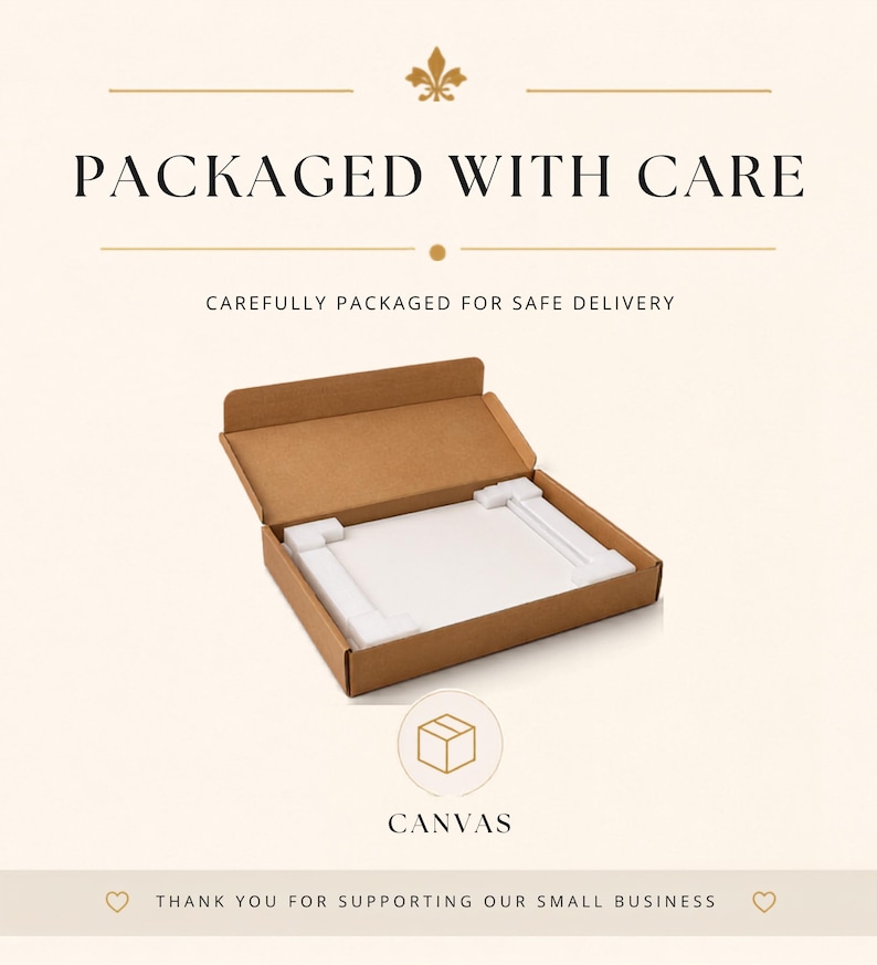 Divine Mercy artwork carefully packaged in a protective box for safe delivery