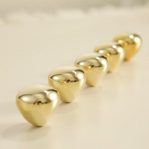 Pomos de latón macizo sin lacar/Pomo redondo de latón/Pomo para puerta de armario/Pomos para cajón/Tiradores de latón para cajón/Herrajes de estilo vintage/Estilo Shaker