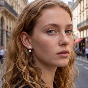 Oorbellen van 18-karaats verguld goud met voor- en achterkant, subtiele CZ-steentjes, verstelbare hangende oorbellen voor verschillende piercings, een perfect cadeau voor haar.
