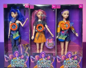 Kpop Singing Dolls, Demon Hunter Dolls Set, Rumi Mira Zoey Figures, Birthday Gift For kids