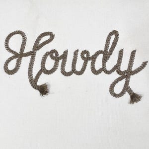Howdy Embroidery Design, Western Embroidery File, 5 Size, Instant Download.