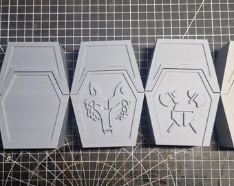 Star Wars Sabacc deck and dice case unpainted unassembled