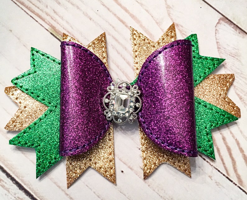 grinch bows glitter faux leather bows hair bows hair accessories Faux leather bows hair clips glitter bows