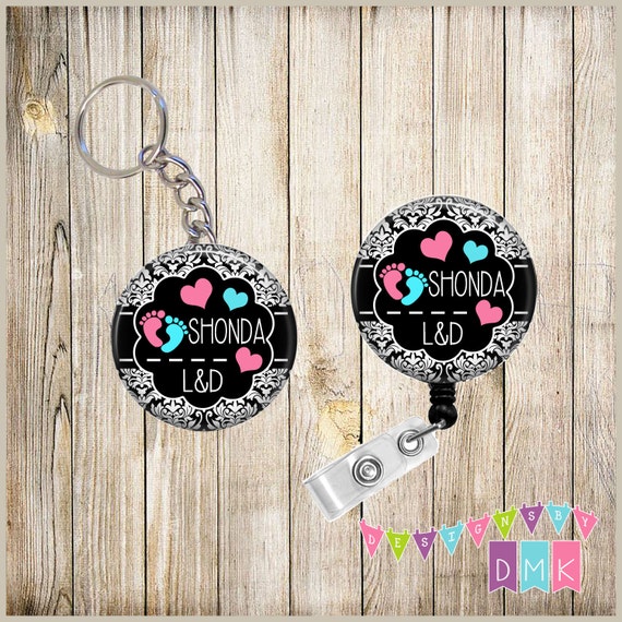 Combo Sale - Badge Reel Keychain Combo - Baby Feet PERSONALIZED - You  Choose Credentials, Chain, and Reel Style - Labor & Delivery - NICU