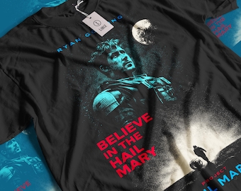 Camiseta de la película Proyecto Ave María: Camiseta gráfica vintage de ciencia ficción