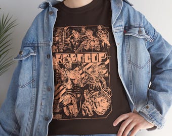 Camiseta de la película de superhéroes RoboCop: Camiseta gráfica vintage