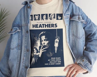 Camiseta de la película Heathers: Camiseta gráfica de terror vintage