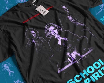 Camiseta de la serie School Spirits: Camiseta gráfica de terror vintage