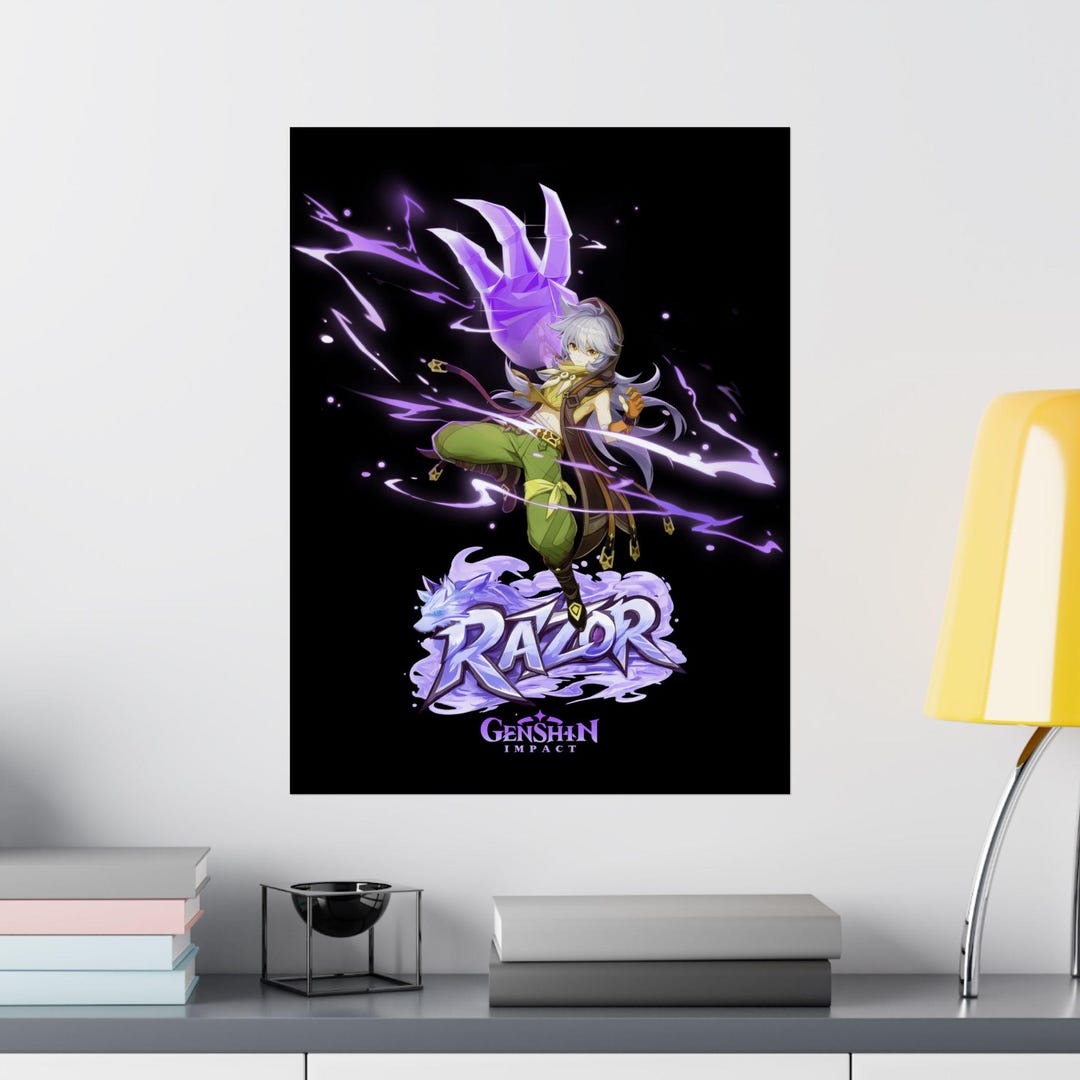 Aesthetic Razor Genshin Impact Graphic Game Posters - Etsy