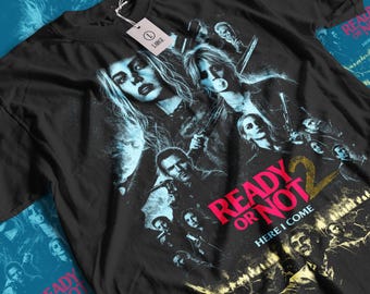 Camiseta de la película Ready or Not 2: Camiseta gráfica de terror vintage