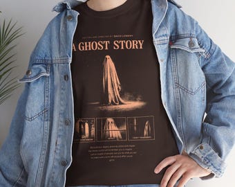 Camiseta de la película "Una historia de fantasmas": Camiseta gráfica de terror vintage
