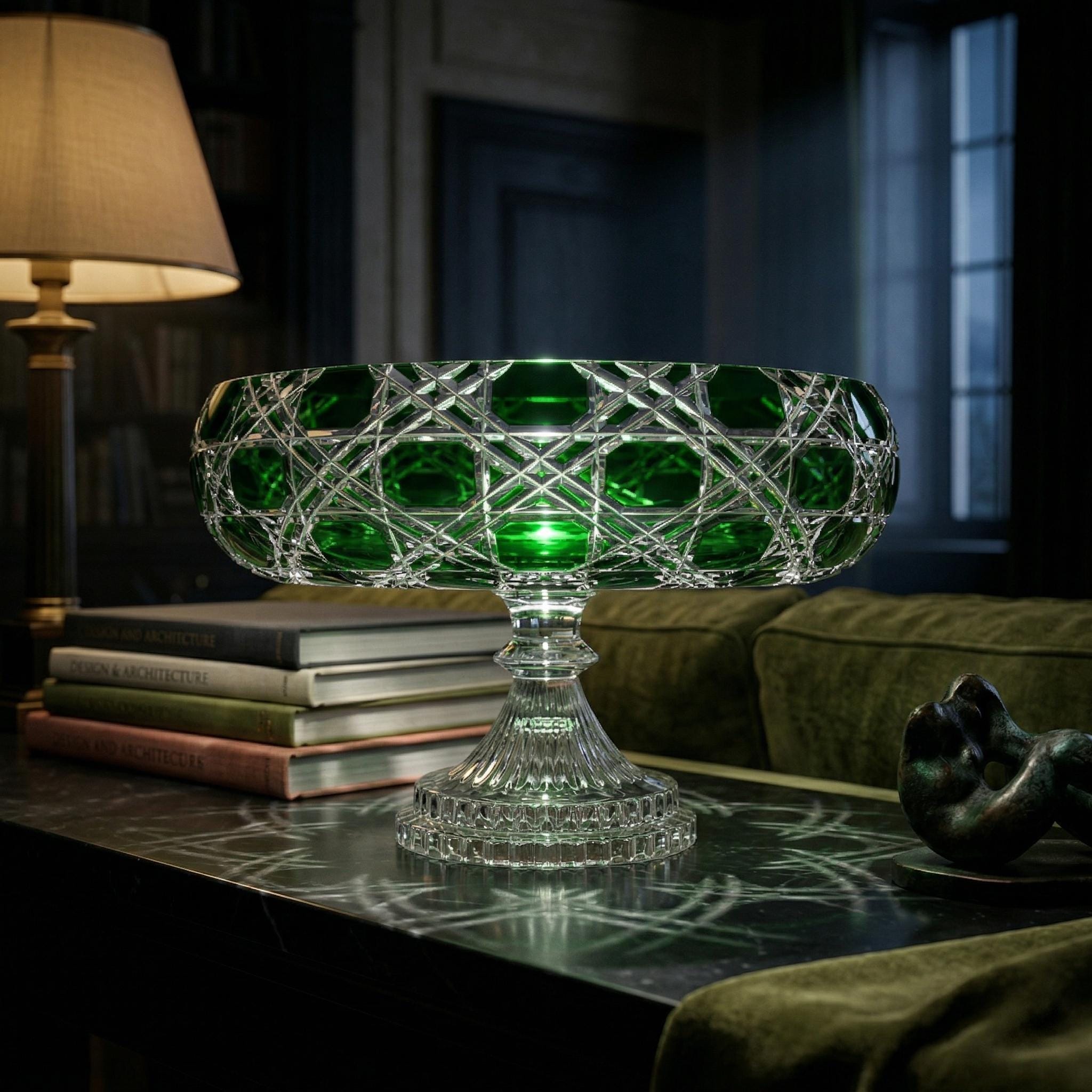 Bohemian Crystal Fruit Bowl - Etsy