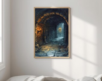 Página del libro de Harry Potter: Arte de Dark Dungeon (PDF, archivo digital para imprimir)