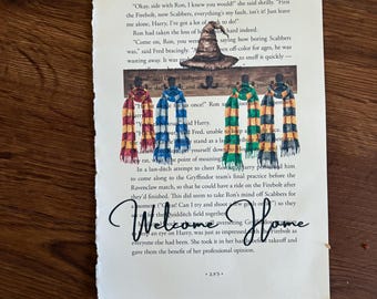 Pañuelos decorativos de pared con estampados de Harry Potter