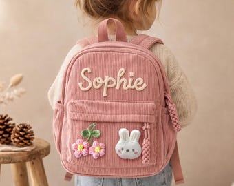Personalized Toddler School Backpack, Custom Name Kids Bag, 2-5 years Preschool Backpack, Daycare Backpack Gift