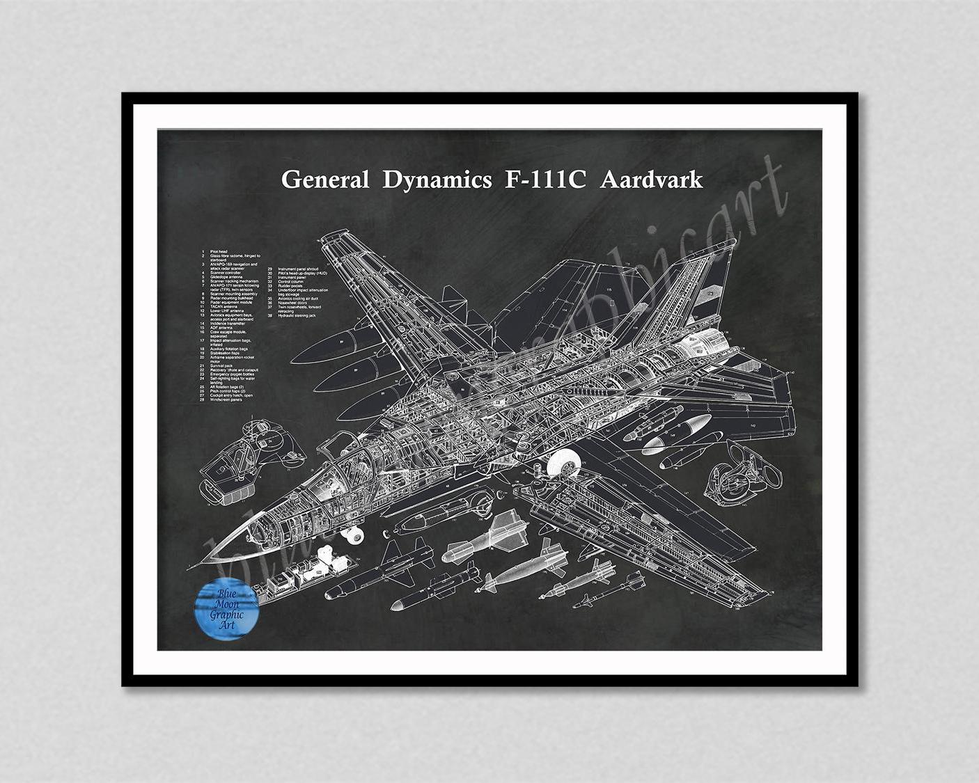 F 111 F111 Aardvark - Etsy