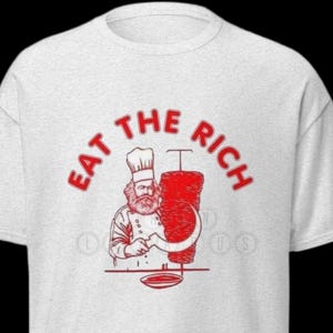 Eat The Rich Karl Marx T-Shirt: Funny Socialist Graphic Tee
