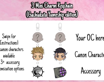 GACHIAKUTA Custom Character/Yumeship Acrylic Keychain (3 Mini Charms)