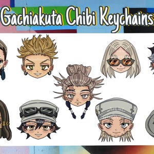 GACHIAKUTA Acryl Chibi Schlüsselanhänger - Reiniger und Räuber