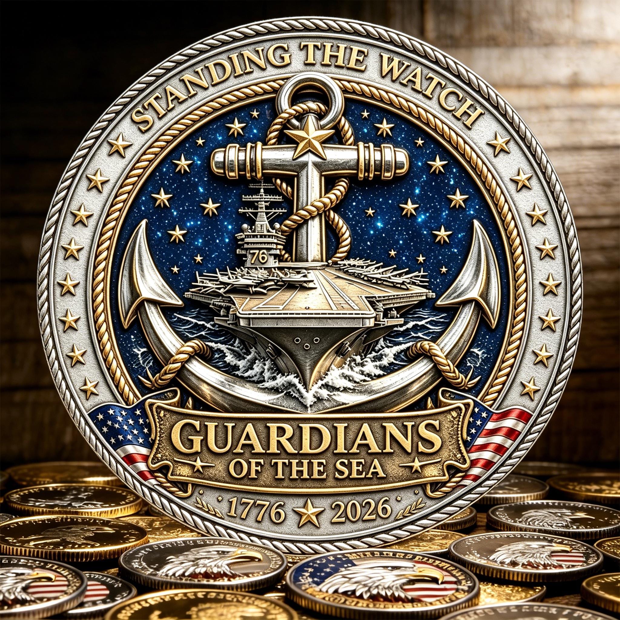 Navy challenge coin - Etsy 日本