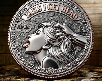 Extra 1 Free,1 Per ID Couple Challenge Coin Set ,Couple Coin ,Couples Decision Coin Funny Date Night Flip Coin Playful Adult Gift for Lovers