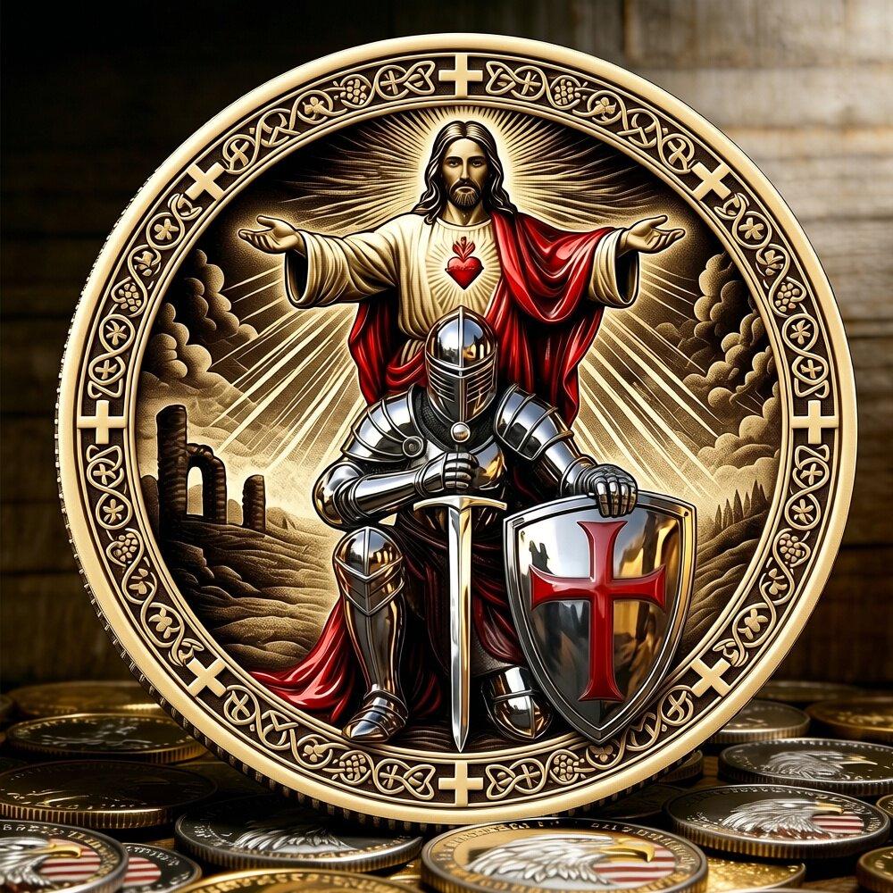Portachiavi Templari Massoni Croce Rossa – Fatto A Mano, Regalo Unico
