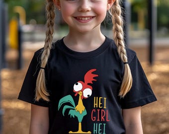Hei Girl Hei T-shirt, Moana Hei Hei, Vacation, Family group, Moana 2 Movie, 482359