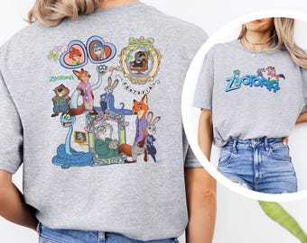 Coquette Mirror Zootopia Shirt, Judy Hopps Nick Wilde, Welcome To Zootopia Disney, Locket Zootopia Tee, 484512