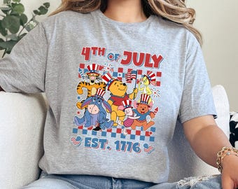 Camiseta de Winnie the Pooh del 4 de julio, Día de la Independencia de Winnie the Pooh, Estados Unidos desde 1776 Disney, Disney Patriótico, 482968