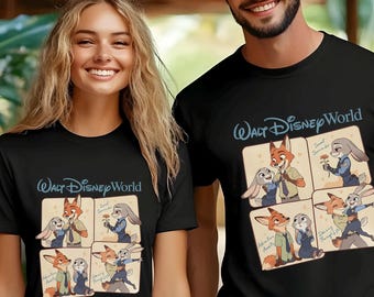 Disney Zootopia Photo Booth Shirt, Judy Hopps Nick Wilde Selfie, Walt Disney World, Zootopia Family Vacation, 484656