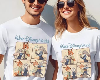 Walt Disney World Shirt, Disney Zootopia 2, Judy Hopps Nick Wilde Gary De'Snake, 484502