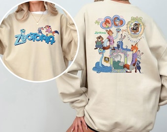 Coquette Mirror Zootopia Sweatshirt, Judy Hopps Nick Wilde, Welcome To Zootopia Disney Hoodie, Locket Zootopia Crewneck, 484512