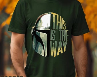 Star Wars Mandalorian This Is The Way Shirt, Retro Star Wars Mandalorian This Is The Way Graphic Tee, Trendy Vintage Cartoon, 486788