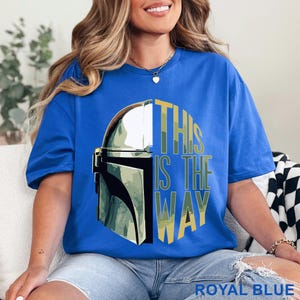 Star Wars Mandalorian This Is The Way Shirt, Retro Star Wars Mandalorian This Is The Way Graphic Tee, Trendy Vintage Cartoon, 486788 immagine 15