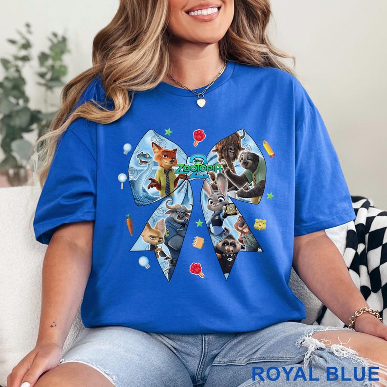Zootopia 2 Coquette Bow Shirt, Zootopia 2 Disney Girls Trip, Coquette Disney Zootopia Characters, Disney Zootopia 2 Tee, 484534 afbeelding 14