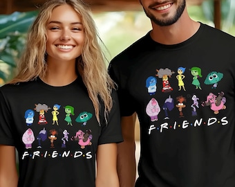 Inside Out 2 Friends Shirt, Inside Out Shirt, Joy Anger Anxiety Fear Envy Ennui Sadness Disgust Embarrassment, 482009