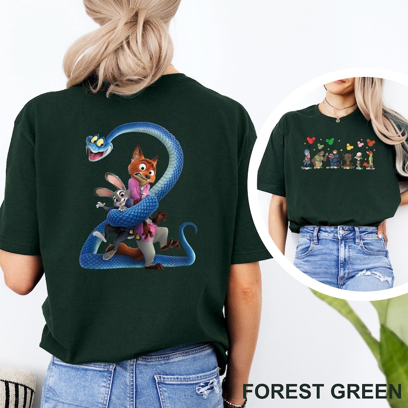 Disney Zootopia Characters Shirt, Nick Wilde Judy Hopps , Disney Family Trip, Zootopia Mickey Balloons Tee, 484476 bild 9