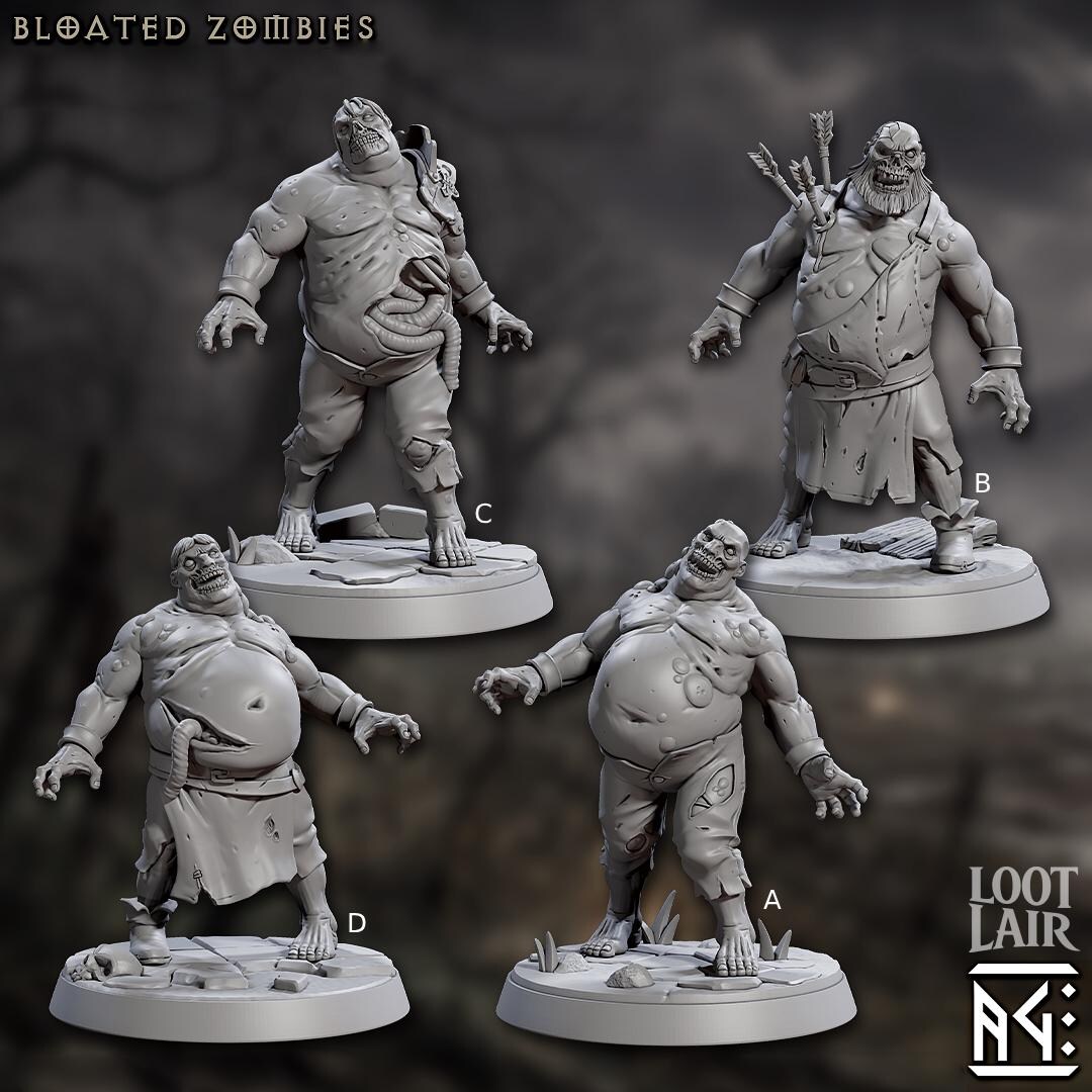 bloated-zombies-dnd-miniature-zombie-figure-fantasy-miniature-march-of
