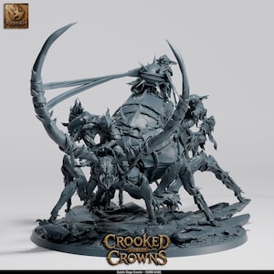 Goblin Siege Crawler | D&D Resin Miniatyr | Crooked Crowns Goblin av Rescale