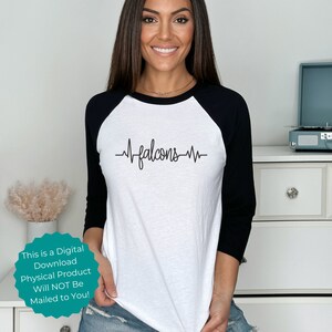 EKG line Falcons SVG Falcons Nation svg  Sports Mom Sports Dad Png Svg Print and cut Falcons Love PNG  Gift for Her Heartbeat line