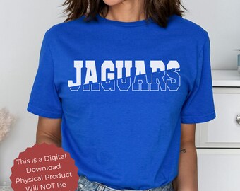 Jaguars SVG Jaguars Nation svg Deportes Mamá Deportes Papá Png Descarga instantánea Cricut Sublimación Jaguars Grunge Blanco y Negro PNGs